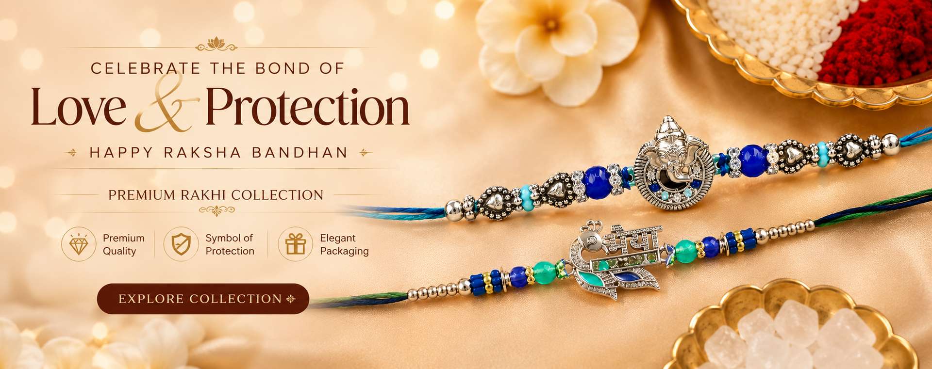 Forever Shine Designer Rakhi banner