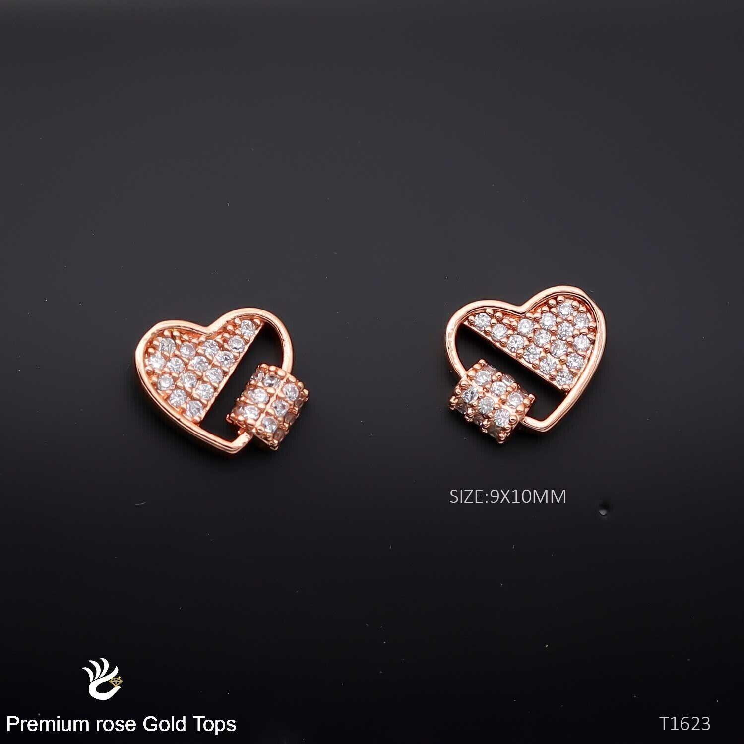 Forevershine Anti Tarnish Rose Gold Cherry Stud Earrings, Cubic Zirconia, Pave Setting, Fruit Design|lightweight|gift For Her|skin Friendly & Hypoallergenic|stylish Jewelry For Women & Girls - Image 3