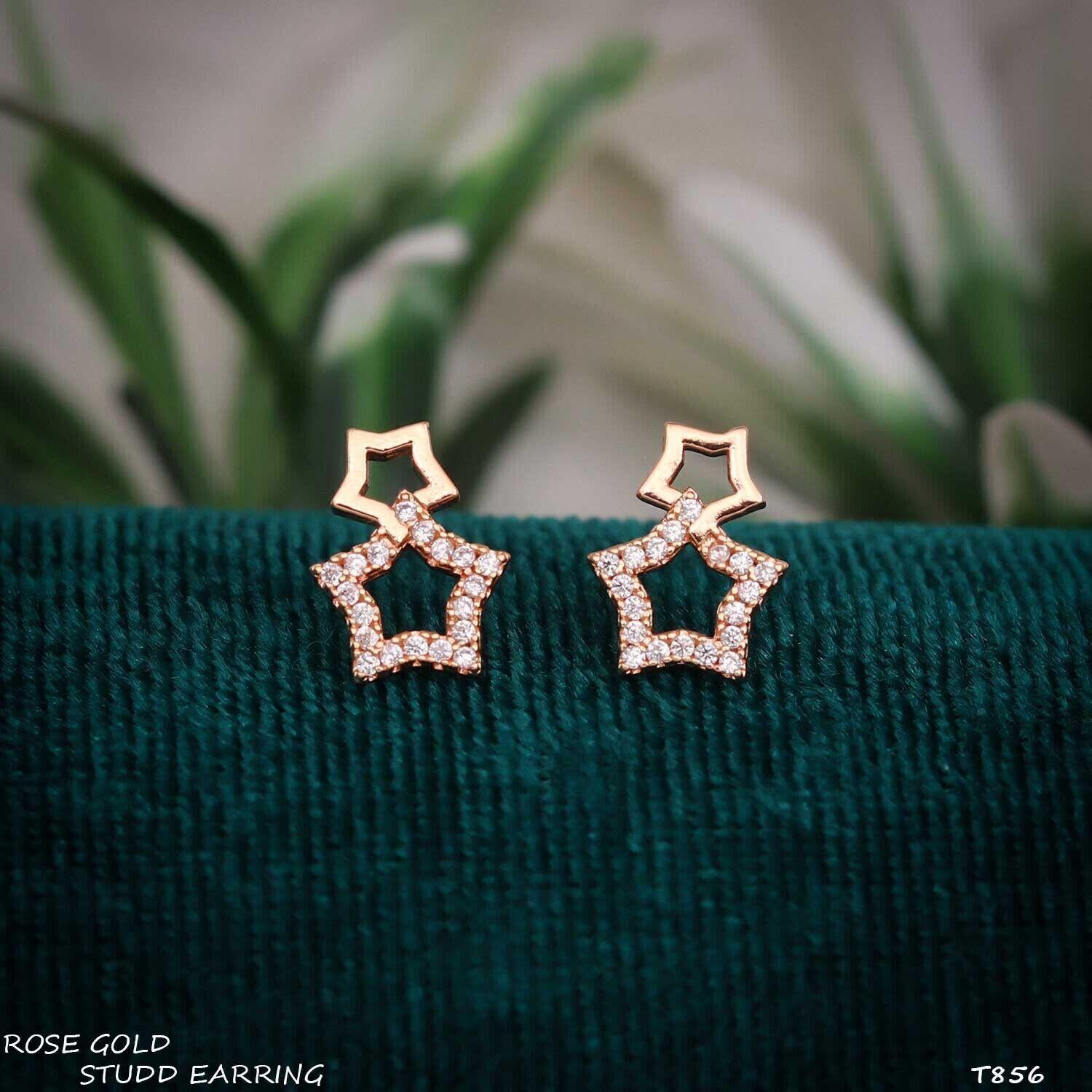 Forevershine Anti Tarnish Rose Gold Circular Drop Earrings With Cubic Zirconia, Spiral Design, Teardrop Dangle|lightweight|gift For Her|skin Friendly & Hypoallergenic|stylish Jewelry For Women & Girls - Image 3