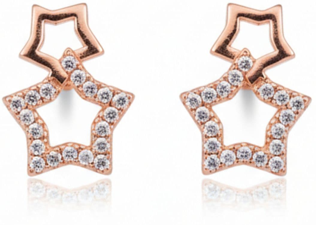 Forevershine Anti Tarnish Rose Gold Circular Drop Earrings With Cubic Zirconia, Spiral Design, Teardrop Dangle|lightweight|gift For Her|skin Friendly & Hypoallergenic|stylish Jewelry For Women & Girls - Image 4