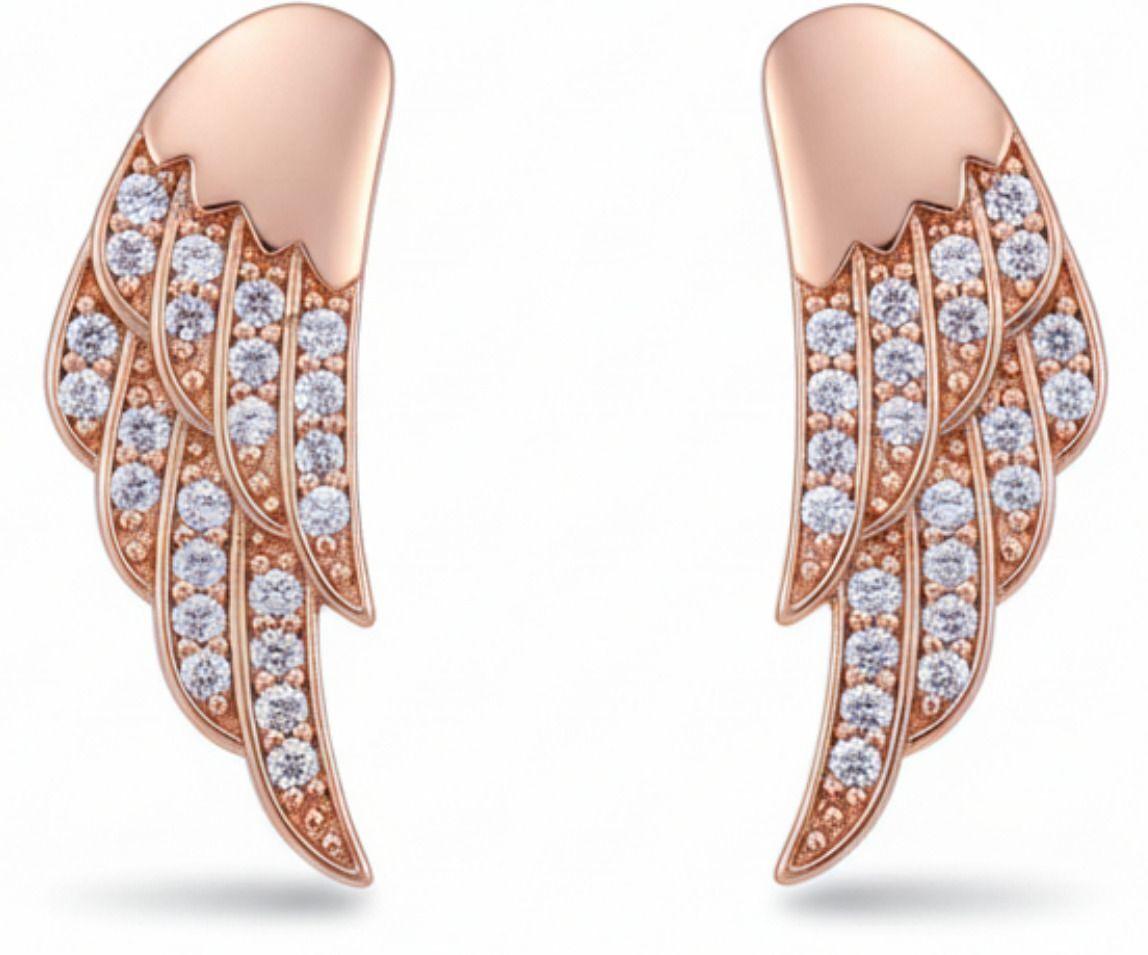 Forevershine Anti Tarnish Rose Gold Teardrop Earrings With Cubic Zirconia, Dangling Drop Design|lightweight|gift For Her|skin Friendly & Hypoallergenic|stylish Jewelry For Women & Girls - Image 4