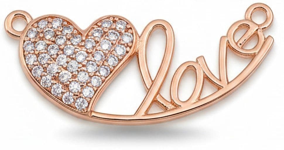 Forevershine Anti Tarnish Rose Gold Plated | Love Heart Pendant Necklace For Women With Cubic Zirconia Stones | Elegant Romantic Jewelry For Anniversary Birthday Gift Stylish Daily Accessory - Image 3