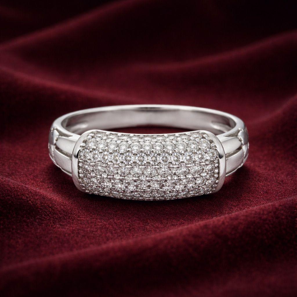 Forevershine Rhodium Plated Cubic Zirconia Adjustable Finger Ring For Women | Crystal Studded Fashion Ring | Party, Wedding & Daily Jewellery - Image 3