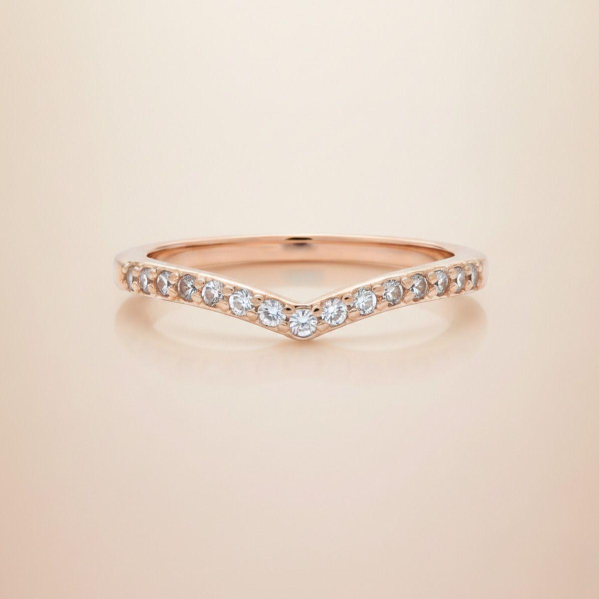 Forevershine Rose Gold Plated Cubic Zirconia Adjustable Finger Ring For Women | Cz Studded Open Band Ring | Trendy Everyday & Party Jewellery
