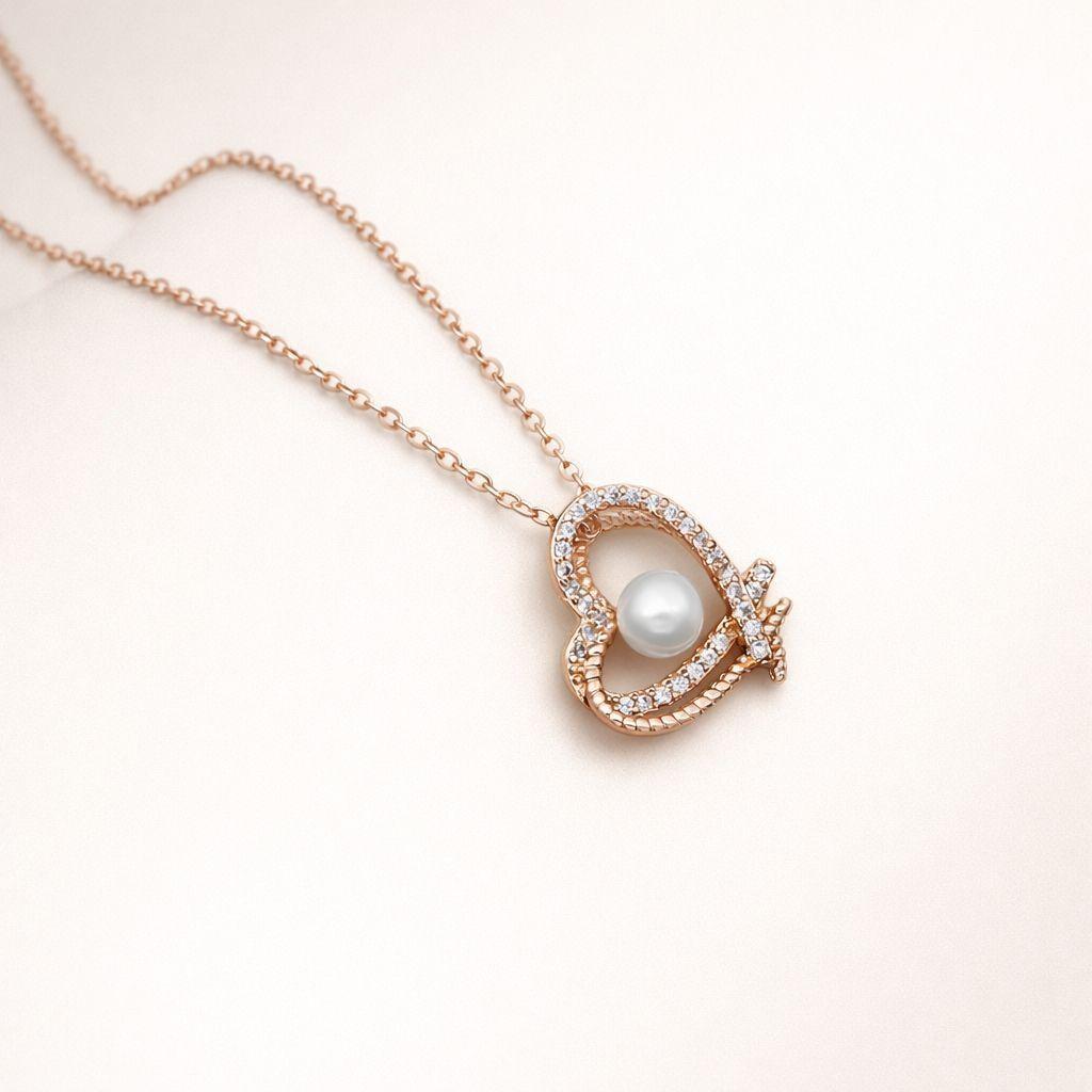 Forevershine Anti Tarnish Rose Gold Bird Necklace With Crystals, Flying Dove Pendant, Delicate Chain Jewelry| Lightweight | Party Jewellery| Gift For Her|skin Friendly & Lead-Free| Hypoallergenic | Tarnish Resistant | Stylish Jewelry For Women & Girls - Image 8