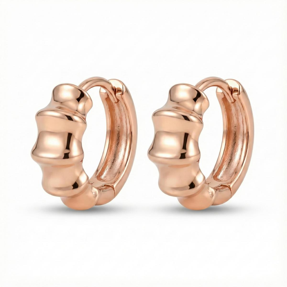 Forevershine Anti Tarnish Rose Gold Alloy American Diamond Cubic Zirconia Minimal Classic Modern Hoop Earrings For Women & Girls Fashion Jewellery, Party, Wedding Gift - Image 9