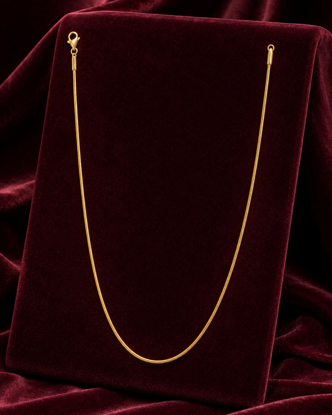 Forevershine Gold Plated Snake Chain Necklace For Women & Men
