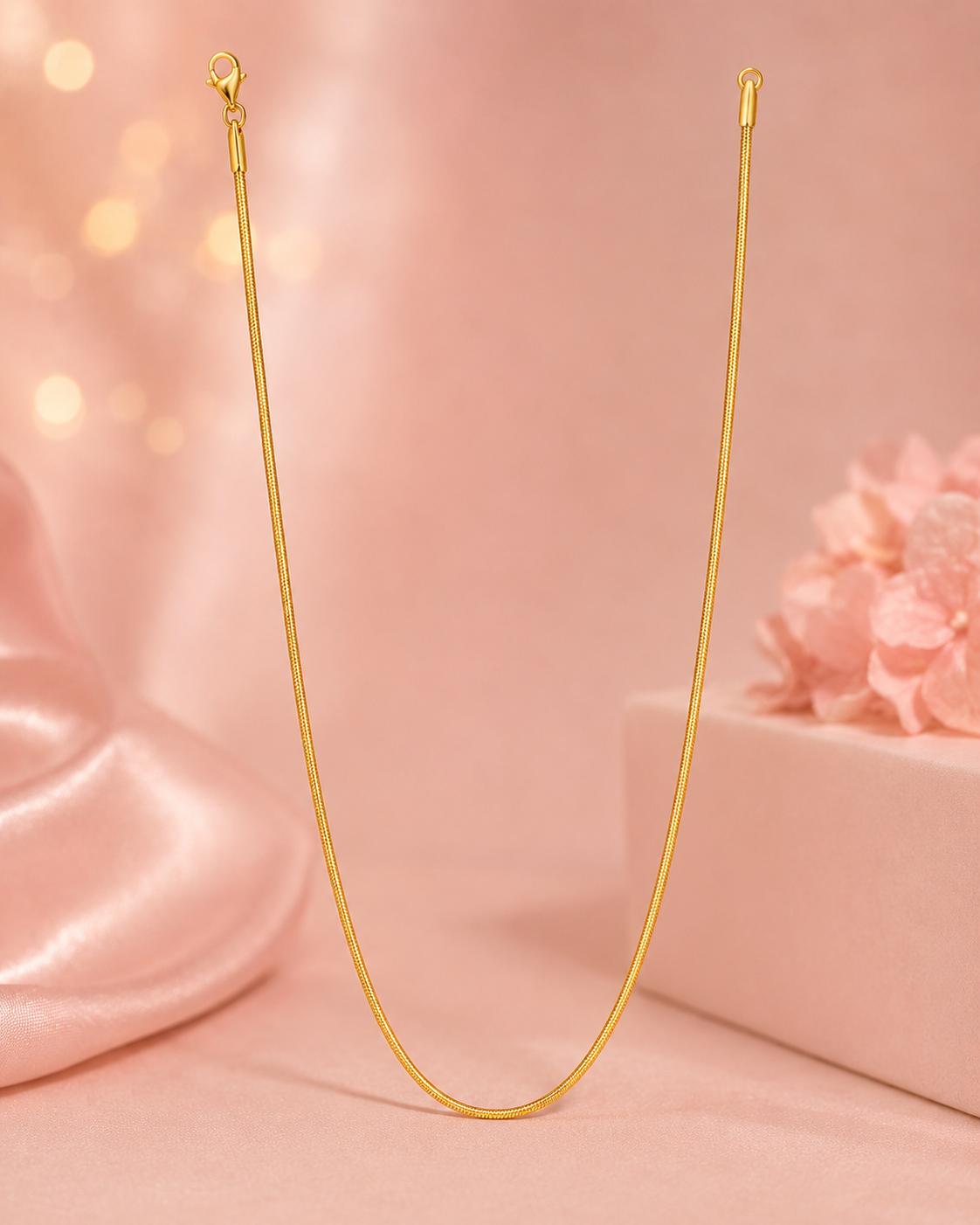 Forevershine Gold Plated Snake Chain Necklace For Women & Men - Image 2
