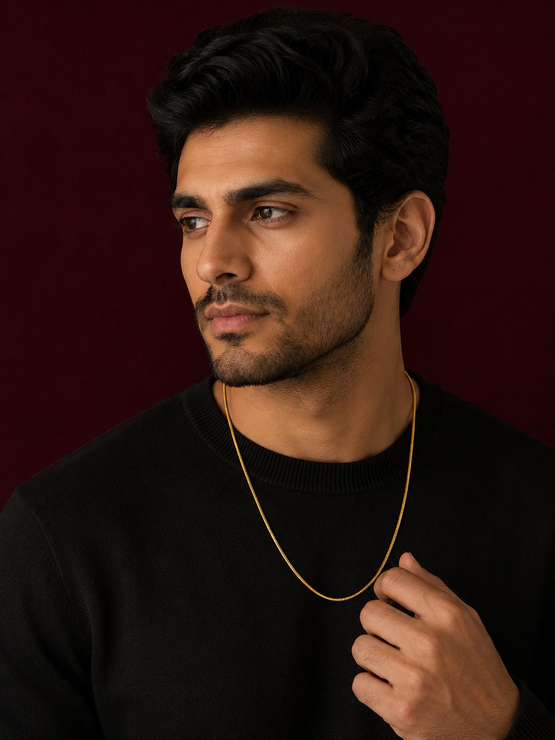 Forevershine Gold Plated Snake Chain Necklace For Women & Men - Image 3