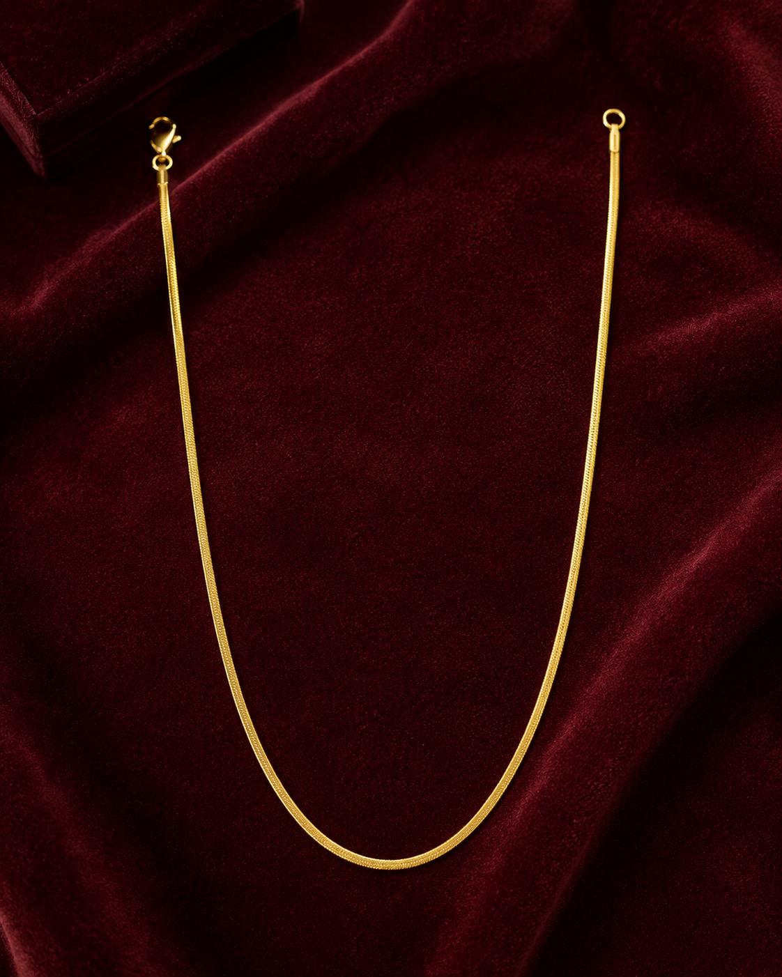 Forevershine Gold Plated Snake Chain Necklace For Women & Men