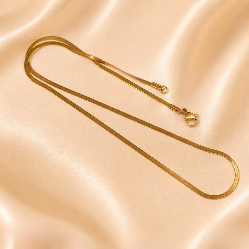 Forevershine Gold Plated Snake Chain Necklace For Women & Men - Image 5