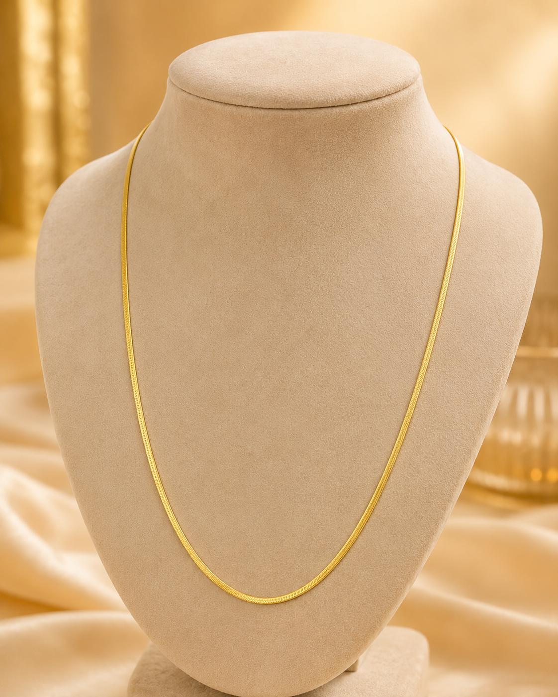 Forevershine Gold Plated Snake Chain Necklace For Women & Men - Image 7