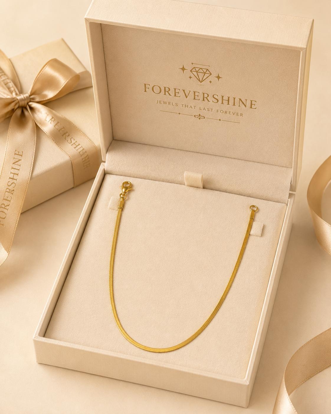 Forevershine Gold Plated Snake Chain Necklace For Women & Men - Image 8