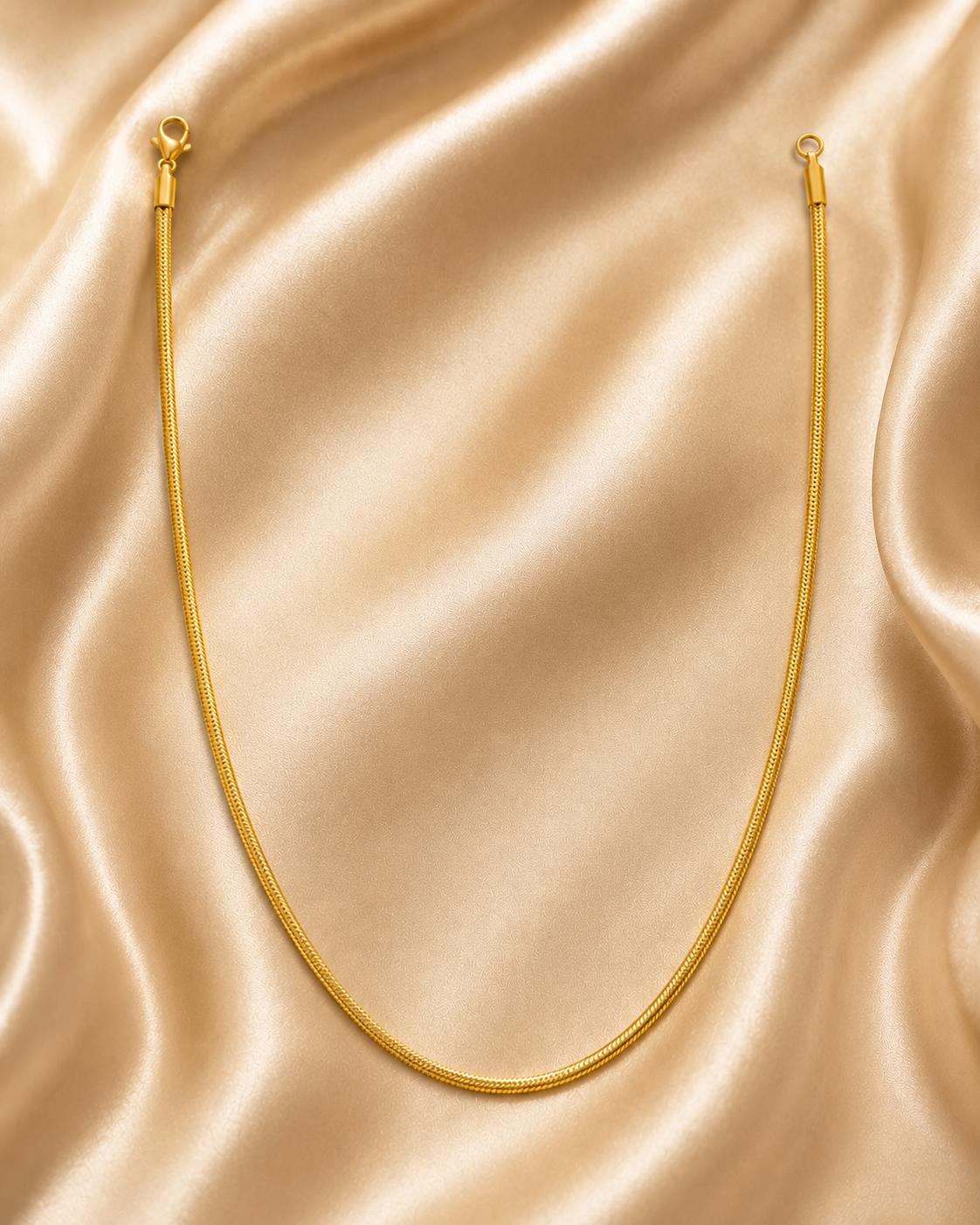 Forevershine Gold Plated Snake Chain Necklace For Women & Men