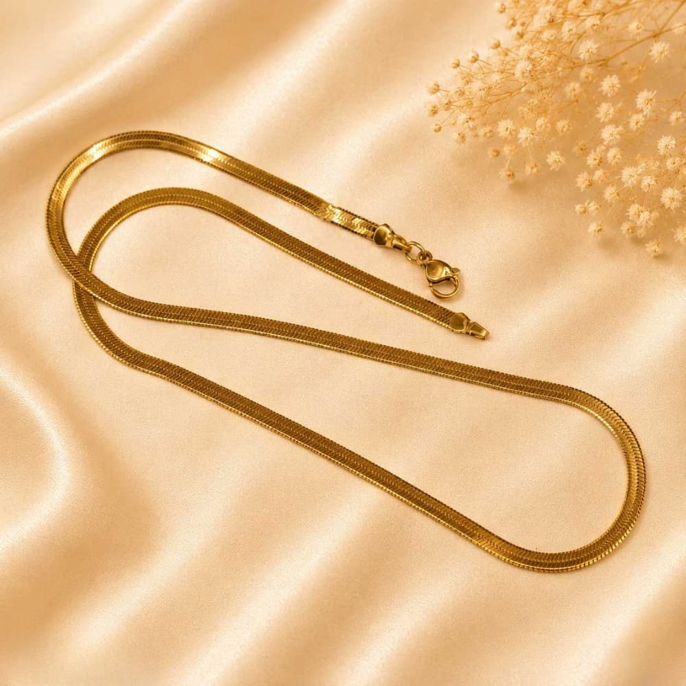 Forevershine Gold Plated Snake Chain Necklace For Women & Men - Image 5