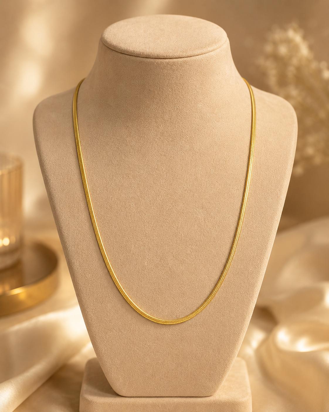 Forevershine Gold Plated Snake Chain Necklace For Women & Men - Image 8