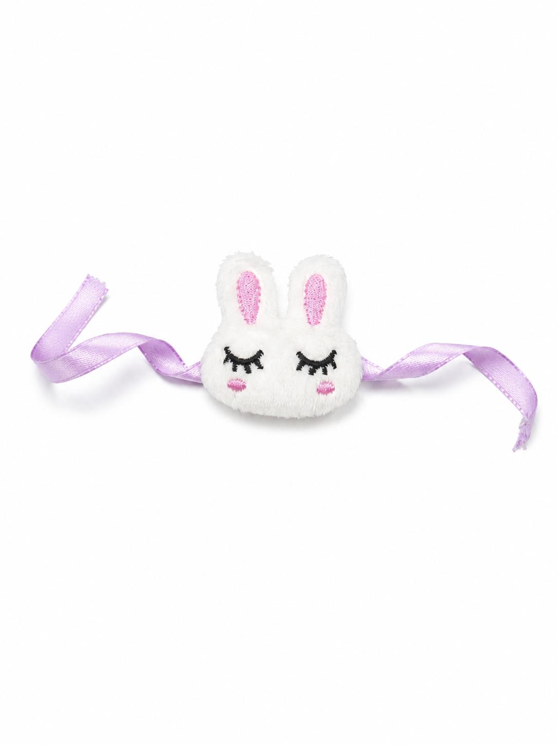 Kids Plush Rabbit Rakhi With Satin Ribbon For Brother - Image 7