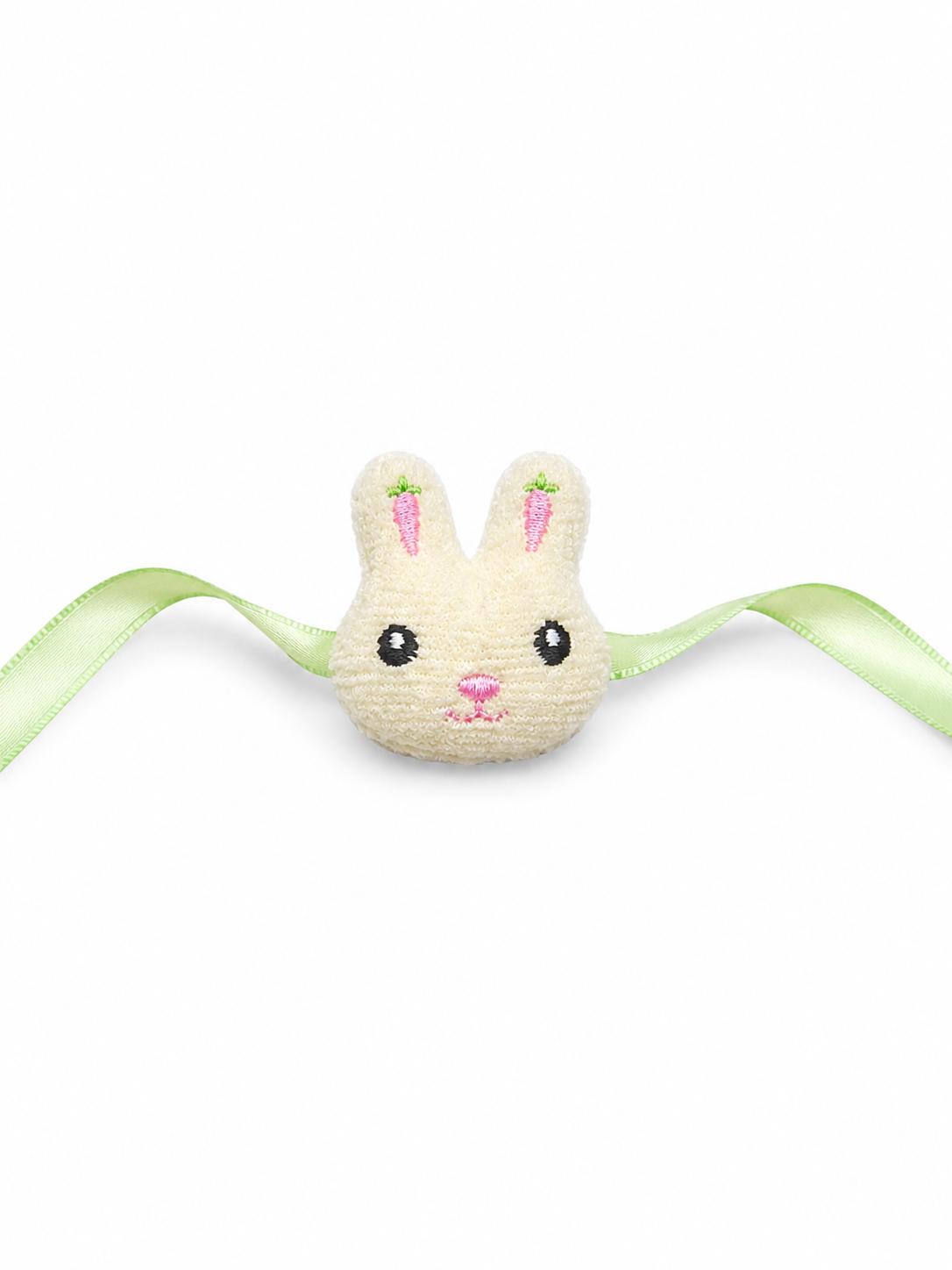 Kids Plush Bunny Rakhi With Satin Ribbon For Brother - Image 8
