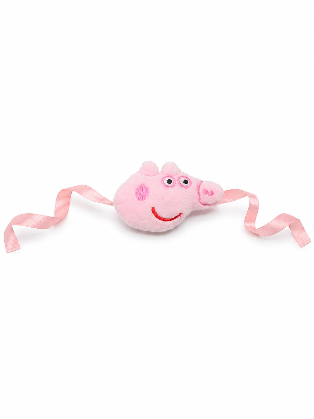 Kids Plush Pig Rakhi With Satin Ribbon For Brother - Image 7