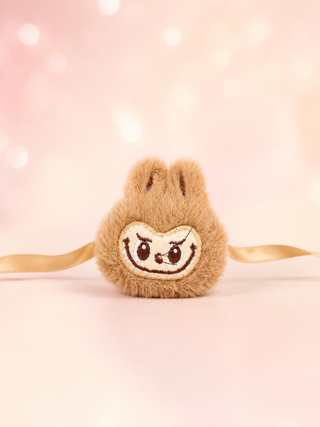 Cute Monster Plush Rakhi With Satin Ribbon Soft Kids Rakhi For Brother Raksha Bandhan Gift - Image 5