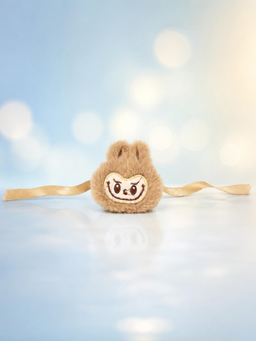 Cute Monster Plush Rakhi With Satin Ribbon Soft Kids Rakhi For Brother Raksha Bandhan Gift - Image 7