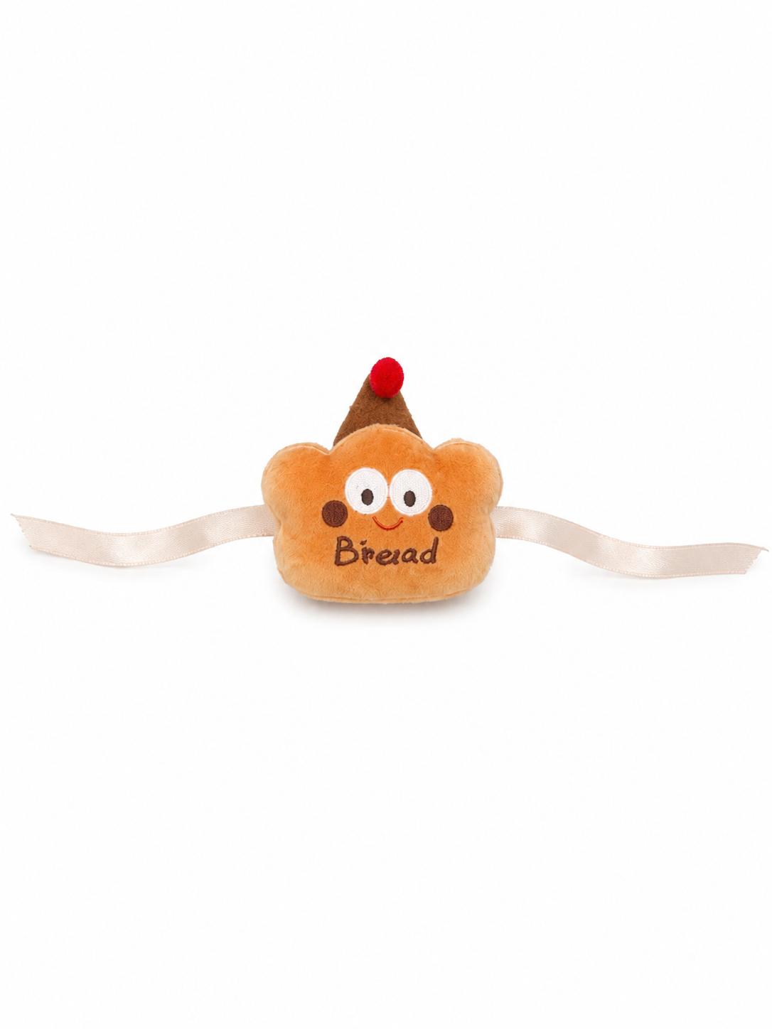 Cute Bread Plush Rakhi With Satin Ribbon Soft Kids Brother Rakhi For Raksha Bandhan Gift - Image 7