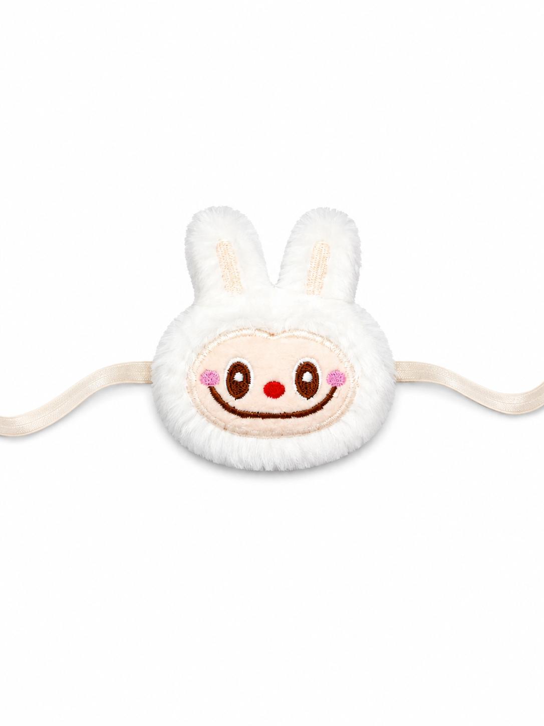 Cute Bunny Plush Rakhi With Satin Ribbon Soft Kids Brother Rakhi For Raksha Bandhan Gift - Image 5