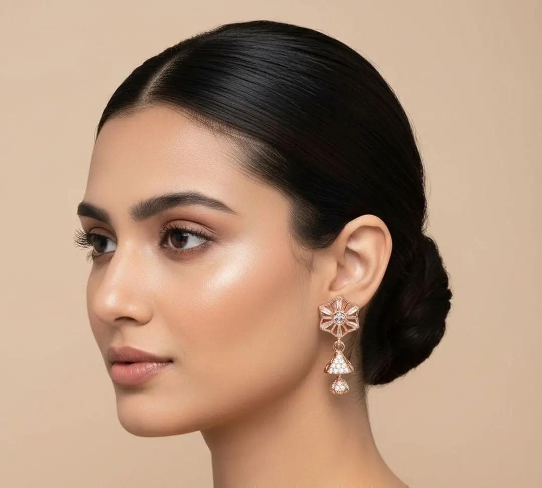 Forever Shine rose gold jhumki earrings collection banner