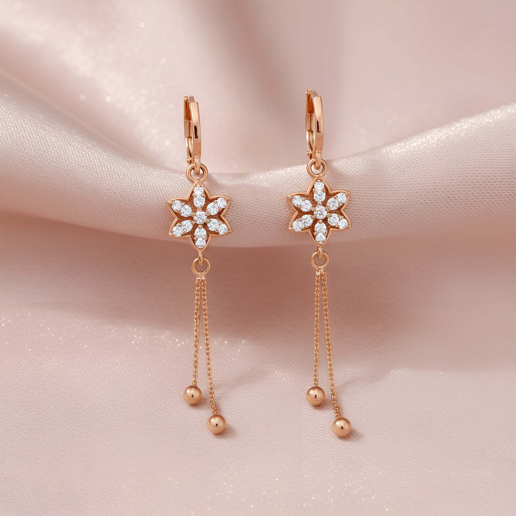 Forevershine's Rose Gold Long Earring