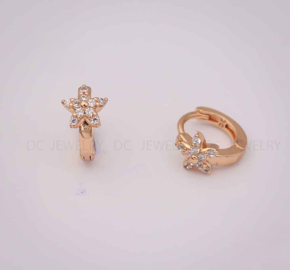 Sparkle Bloom Rose Gold Nath